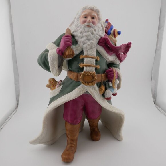 Victorian Santa Fine Porcelain Figurine By Lenox 1993 Vintage - Picture 1 of 13